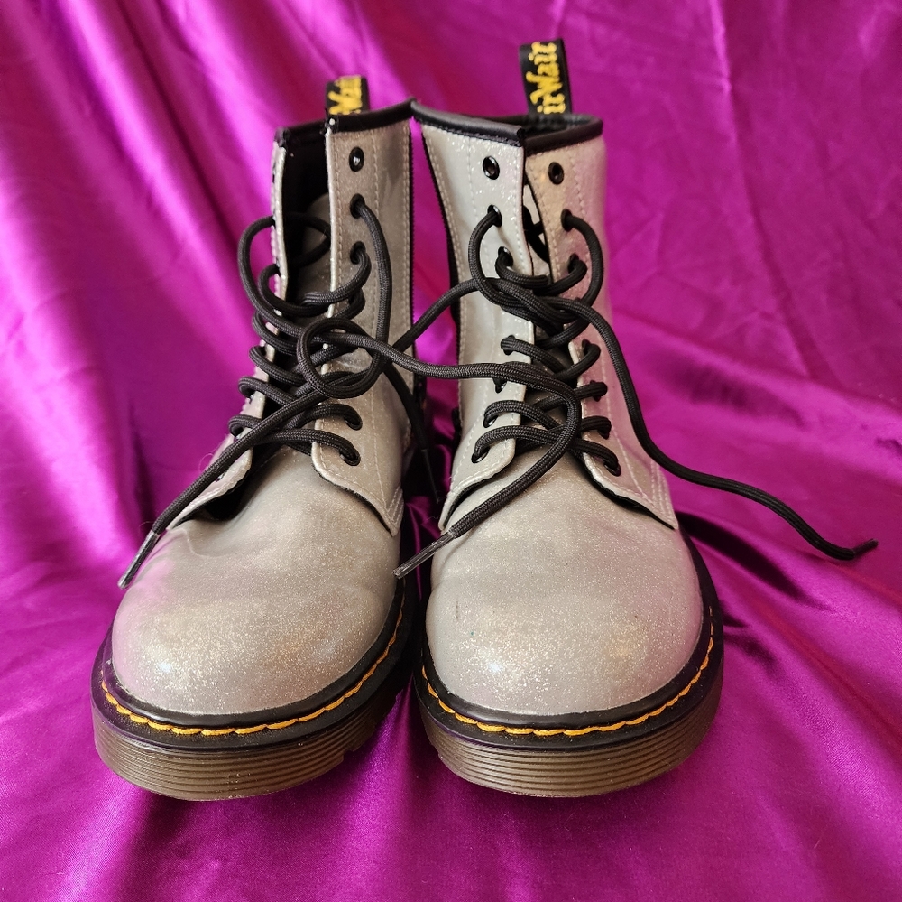 Dr Martens Boots Size Sparkle 1460 Glitter Docs Juniors Kids US Womens 5